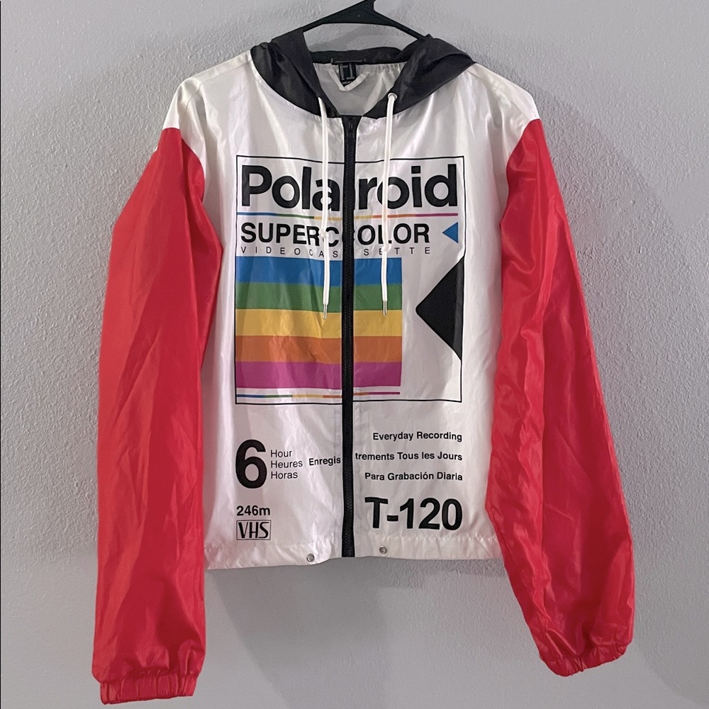 Polaroid Supercolor Jacket with Red and Multicolor Design